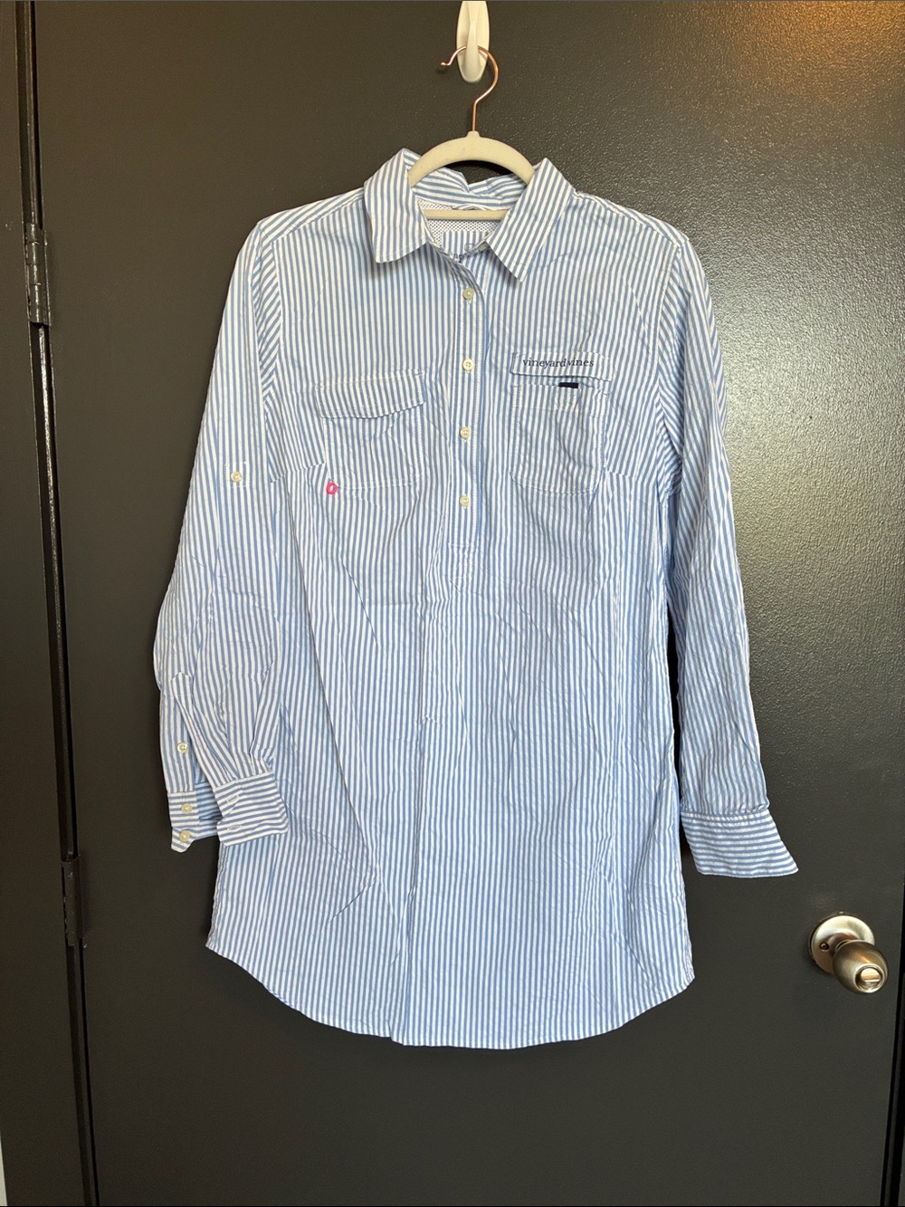 Vineyard Vines Blue & White Striped Mini Dress